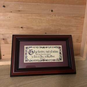 Delight Thyself Also in the Lord Psalms 37:4 Calligraphy Artwork Vintage 1998